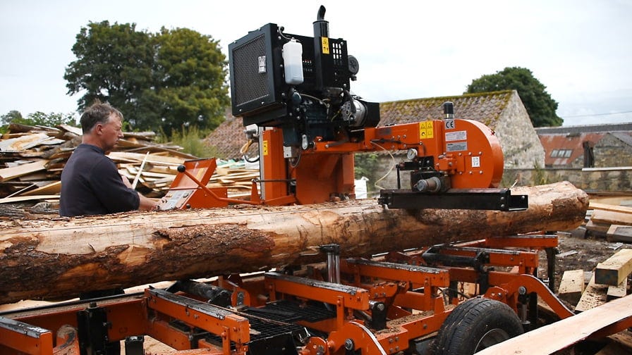Wood-Mizer LT40 sawmill in Wales